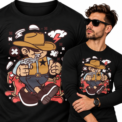 LONGSLEEVE ANIMOWANY  COWBOY KID